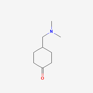 molecular formula C9H17NO B8671737 4-[Dimethylaminomethyl]-cyclohexanone 