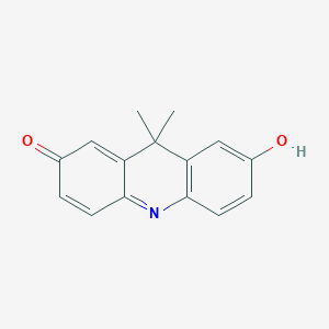 molecular formula C15H13NO2 B8671758 7-Hydroxy-9,9-dimethyl-9H-acridin-2-one CAS No. 118290-06-5