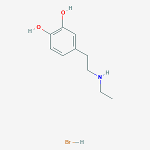 molecular formula C10H16BrNO2 B8671766 4-[2-(Ethylamino)ethyl]benzene-1,2-diol;hydrobromide CAS No. 106149-76-2