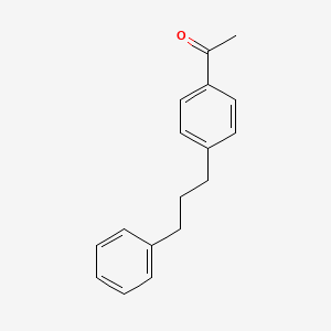 molecular formula C17H18O B8671794 Ethanone, 1-[4-(3-phenylpropyl)phenyl]- CAS No. 113138-08-2