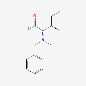 molecular formula C14H21NO B8671829 (2S,3S)-2-(benzyl(methyl)amino)-3-methylpentanal 