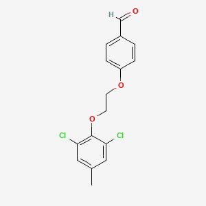 molecular formula C16H14Cl2O3 B8671883 4-[2-(2,6-Dichloro-4-methylphenoxy)ethoxy]benzaldehyde CAS No. 921630-61-7