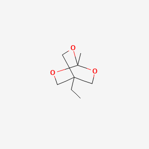 molecular formula C8H14O3 B8672017 4-Ethyl-1-methyl-2,6,7-trioxabicyclo(2.2.2)octane CAS No. 4266-79-9