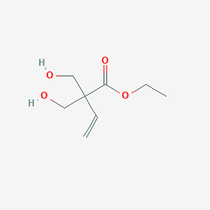 molecular formula C8H14O4 B8672046 Ethyl 2,2-bis(hydroxymethyl)-3-butenoate 