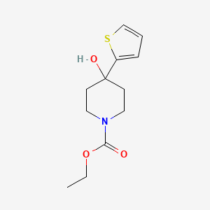 Ethyl 4-hydroxy-4-(thiophen-2-yl)piperidine-1-carboxylate