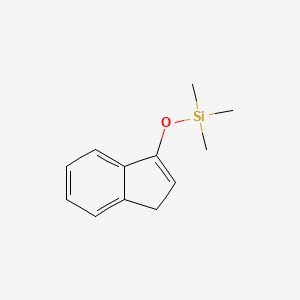 molecular formula C12H16OSi B8672088 3-((Trimethylsilyl)oxy)indene CAS No. 31928-64-0