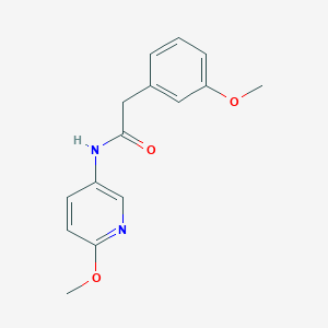 molecular formula C15H16N2O3 B8672123 2-(3-methoxyphenyl)-N-(6-methoxypyridin-3-yl)acetamide 