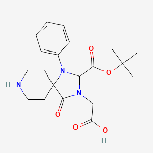 Boc 3-carboxymethyl-1-phenyl-1,3,8-triazaspiro[4.5]decan-4-one