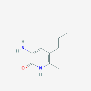 molecular formula C10H16N2O B8672184 3-amino-5-butyl-6-methylpyridin-2(1H)-one 