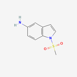 molecular formula C9H10N2O2S B8672195 N-(methanesulfonyl)-5-amino-1H-indole 