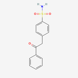 4-(2-Oxo-2-phenylethyl)benzene-1-sulfonamide