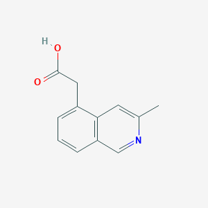 molecular formula C12H11NO2 B8672241 (3-Methyl-5-isoquinolinyl)acetic acid 