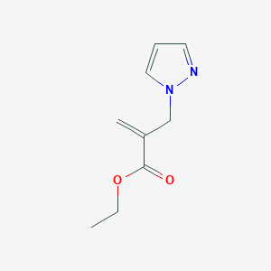 molecular formula C9H12N2O2 B8672252 Ethyl 2-(1H-pyrazol-1-ylmethyl)acrylate 