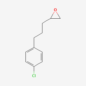 molecular formula C11H13ClO B8672274 Oxirane, [3-(4-chlorophenyl)propyl]- CAS No. 106336-25-8