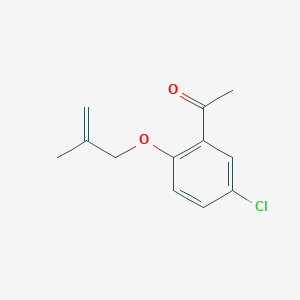 molecular formula C12H13ClO2 B8672281 5'-Chloro-2'-(2-methyl-2-propenyloxy)acetophenone 