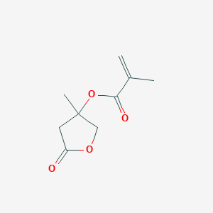 molecular formula C9H12O4 B8672300 3-Methyl-5-oxooxolan-3-yl 2-methylprop-2-enoate CAS No. 195000-63-6