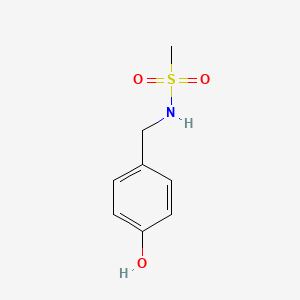 molecular formula C8H11NO3S B8672304 Methanesulfonamide, N-[(4-hydroxyphenyl)methyl]- CAS No. 89342-35-8