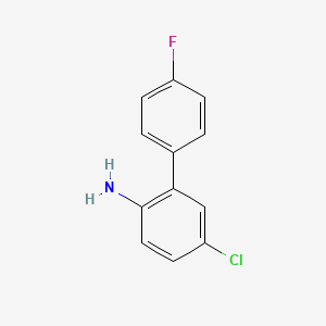 molecular formula C12H9ClFN B8672311 5-Chloro-4'-fluorobiphenyl-2-amine 