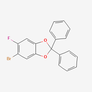 5-Bromo-6-fluoro-2,2-diphenyl-2H-1,3-benzodioxole