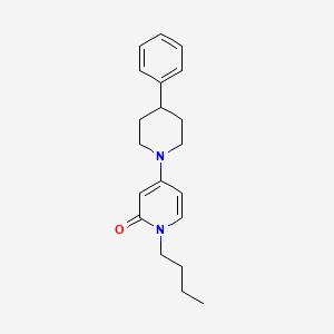1-butyl-4-(4-phenylpiperidin-1-yl)pyridin-2(1H)-one