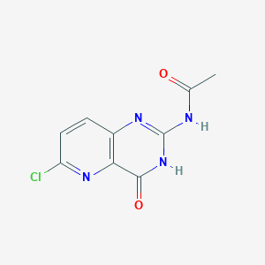 N-(6-Chloro-4-oxo-1,4-dihydropyrido[3,2-d]pyrimidin-2-yl)acetamide