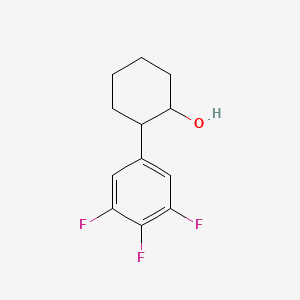 molecular formula C12H13F3O B8672354 2-(3,4,5-Trifluoro-phenyl)-cyclohexanol 
