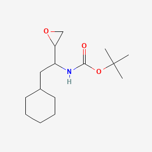 tert-Butyl [2-cyclohexyl-1-(oxiran-2-yl)ethyl]carbamate