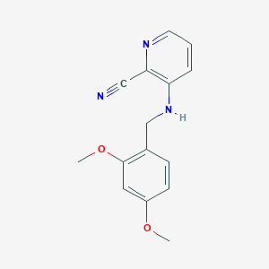 3-[(2,4-Dimethoxybenzyl)amino]pyridine-2-carbonitrile