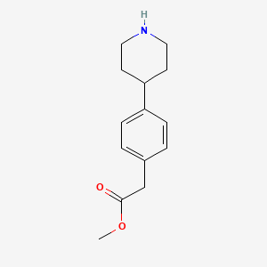 (4-Piperidin-4-yl-phenyl)-acetic acid methyl ester