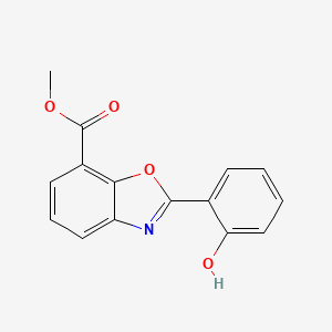 molecular formula C15H11NO4 B8672401 Methyl 2-(6-oxocyclohexa-2,4-dien-1-ylidene)-2,3-dihydro-1,3-benzoxazole-7-carboxylate CAS No. 819071-06-2