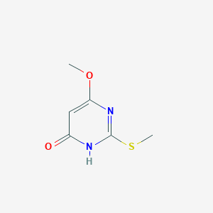 molecular formula C6H8N2O2S B8672418 2-Methylthio-4-methoxy-6-hydroxypyrimidine 
