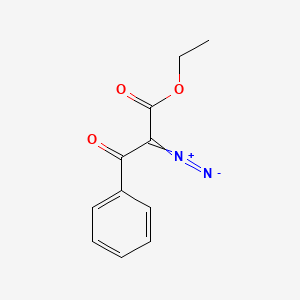 molecular formula C11H10N2O3 B8672445 Acetic acid, benzoyldiazo-, ethyl ester CAS No. 28383-65-5