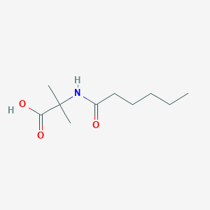 molecular formula C10H19NO3 B8672455 2-(Hexanoylamino)-2-methylpropionic acid 