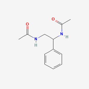 molecular formula C12H16N2O2 B8672458 N,N'-Diacetyl-1-phenylethylenediamine CAS No. 53641-61-5