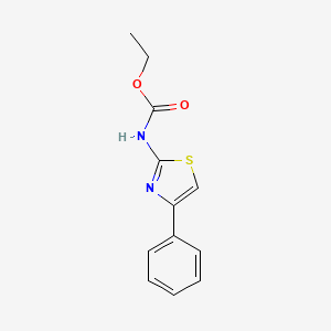 molecular formula C12H12N2O2S B8672557 ethyl N-(4-phenyl-2-thiazolyl)carbamate 