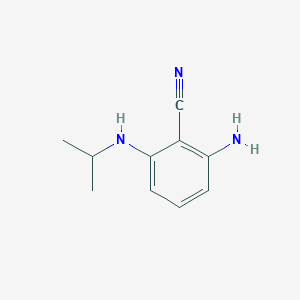 molecular formula C10H13N3 B8672562 2-Amino-6-(isopropylamino)benzonitrile 