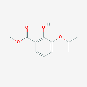 molecular formula C11H14O4 B8672574 Methyl 2-hydroxy-3-(propan-2-yloxy)benzoate 