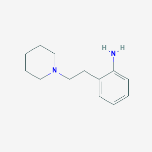 molecular formula C13H20N2 B8672588 2-[2-(Piperidin-1-yl)ethyl]aniline CAS No. 61330-13-0