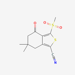 1-Cyano-6,6-dimethyl-3-methanesulphonyl-4,5,6,7-tetrahydrobenzo[c]thiophen-4-one