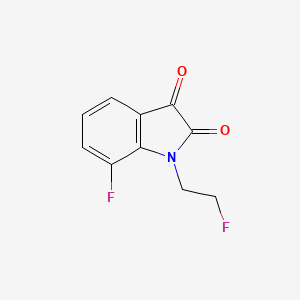 molecular formula C10H7F2NO2 B8672685 7-Fluoro-1-(2-fluoroethyl)indoline-2,3-dione 