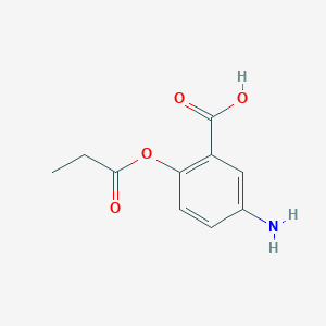 molecular formula C10H11NO4 B8672710 5-Amino-2-(propanyloxy)benzoic acid 