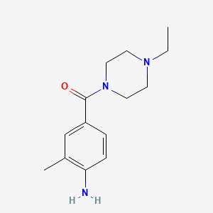 molecular formula C14H21N3O B8672761 (4-Amino-3-methylphenyl)(4-ethyl-1-piperazinyl)methanone CAS No. 953735-54-1