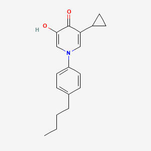 molecular formula C18H21NO2 B8672769 1-(4-butylphenyl)-3-cyclopropyl-5-hydroxypyridin-4(1H)-one 