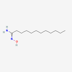 molecular formula C12H26N2O B8672805 N'-hydroxydodecanimidamide CAS No. 95500-20-2