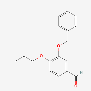 molecular formula C17H18O3 B8672811 3-(Benzyloxy)-4-propoxybenzaldehyde CAS No. 61497-72-1