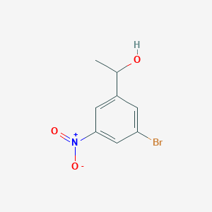 molecular formula C8H8BrNO3 B8672858 1-(3-Bromo-5-nitrophenyl)ethanol 