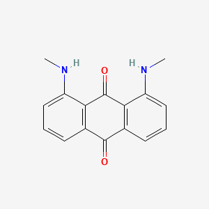 molecular formula C16H14N2O2 B8672867 9,10-Anthracenedione, 1,8-bis(methylamino)- CAS No. 60316-43-0
