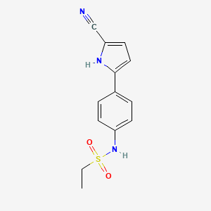 N-[4-(5-cyano-1H-pyrrol-2-yl)phenyl]ethanesulfonamide