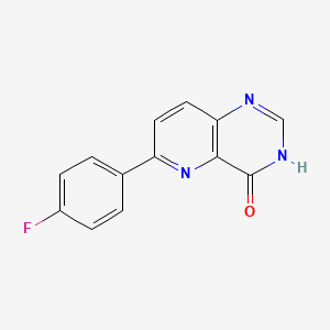 molecular formula C13H8FN3O B8672912 6-(4-Fluorophenyl)pyrido[3,2-d]pyrimidin-4(1H)-one CAS No. 917758-74-8