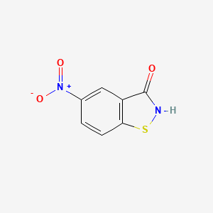 molecular formula C7H4N2O3S B8672935 5-Nitro-1,2-benzothiazol-3(2H)-one 